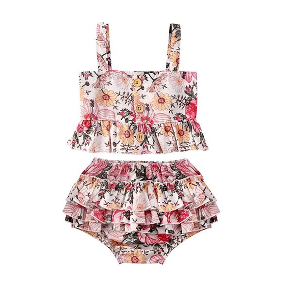 2pcs summer baby clothes toddler kids girl sleeveless floral crop shorts pants clothing set, White
2pcs summer baby clothes toddler kids girl sleeveless floral crop shorts pants clothing set, White