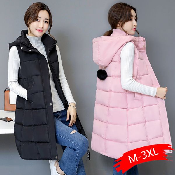 2019 winter vest women long vest casual slim thick warm autumn hooded sleeveless waistcoat long zipper winter female, Black;white
2019 winter vest women long vest casual slim thick warm autumn hooded sleeveless waistcoat long zipper winter female, Black;white