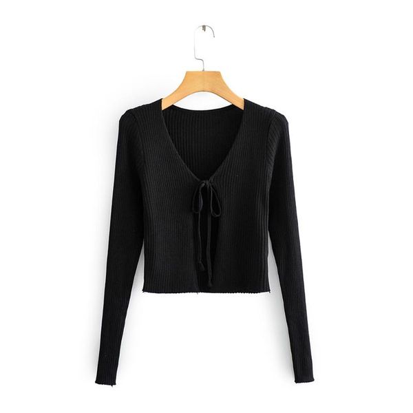 early spring 2020 women's new fashionable v-neck tie cute bow short long sleeve cardigan sweater, White
early spring 2020 women's new fashionable v-neck tie cute bow short long sleeve cardigan sweater, White