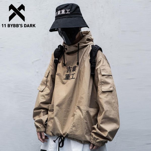 11 bybb's dark patchwork pockets streetwear jacket men hip hop letter embroidery 2020 pullover fashion techwear male coats black, Black;brown
11 bybb's dark patchwork pockets streetwear jacket men hip hop letter embroidery 2020 pullover fashion techwear male coats black, Black;brown