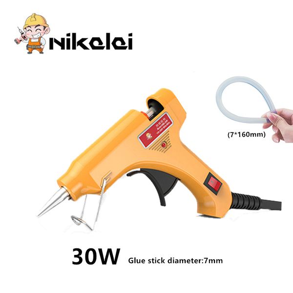 30w melt glue gun with 1pc 7mm*160mm glue stick industrial mini guns thermo repair electric heat temperature home diy tool
30w melt glue gun with 1pc 7mm*160mm glue stick industrial mini guns thermo repair electric heat temperature home diy tool