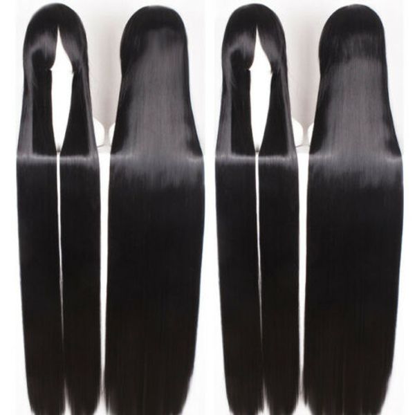 60 "/150cm black extra long cosplay wig cosplay party costume anime hair wig 
60 "/150cm black extra long cosplay wig cosplay party costume anime hair wig