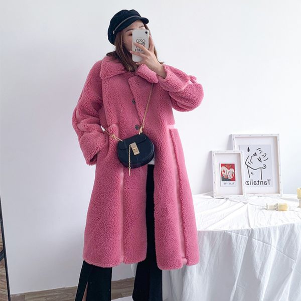 new winter coat women fur coats sheep sheared coat wool composite fur long lamb jacket long mx916, Black
new winter coat women fur coats sheep sheared coat wool composite fur long lamb jacket long mx916, Black