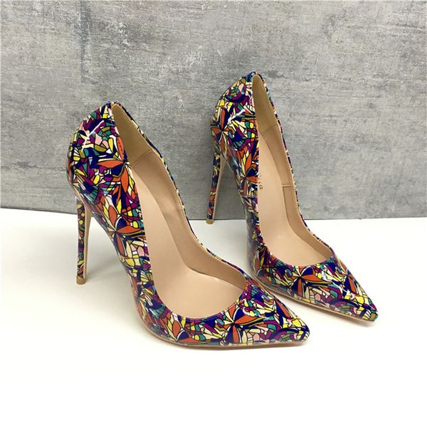 2019 fashion women lady multi print patent leather poined toes high heels shoes wedding pumps shoes 12cm 10cm 8cm, Black
2019 fashion women lady multi print patent leather poined toes high heels shoes wedding pumps shoes 12cm 10cm 8cm, Black