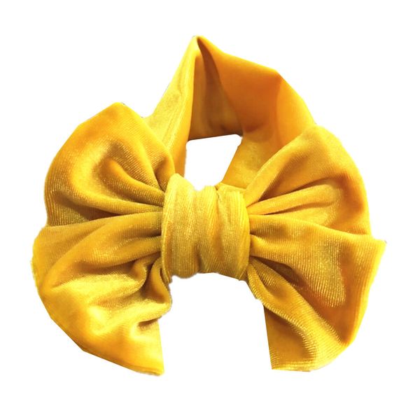 

cute children big bow velvet winter headbands baby girl pleuche hair ring kids bowknot accessories 11 colors dhl, Slivery;white