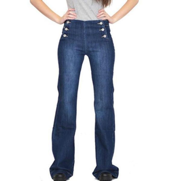 women's jeans women fashion plus size cotton polyester distressed pockets mid rise worn-button slim-fit flared pants ripped for, Blue
women's jeans women fashion plus size cotton polyester distressed pockets mid rise worn-button slim-fit flared pants ripped for, Blue