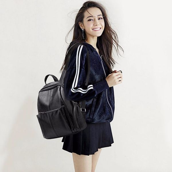 amoy printed leather goods * fashion casual student backpack soft leather simple large-volume trend versatile women's backpack
amoy printed leather goods * fashion casual student backpack soft leather simple large-volume trend versatile women's backpack