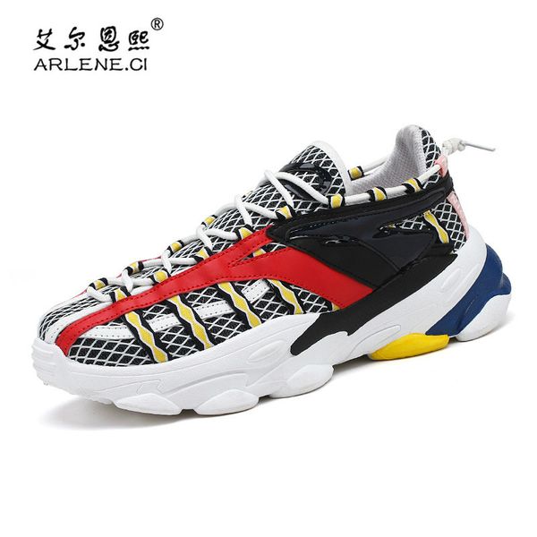 2019 thick sole platform sneakers men tennis shoes mixed colors chunky dad shoes male outdoor breathable mesh trainers footwear
2019 thick sole platform sneakers men tennis shoes mixed colors chunky dad shoes male outdoor breathable mesh trainers footwear