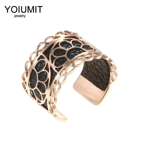 cremo cuff rings rose gold elegant bijoux femme finger ring high polished jewelry adjustable ring bague interchangeable leather
cremo cuff rings rose gold elegant bijoux femme finger ring high polished jewelry adjustable ring bague interchangeable leather