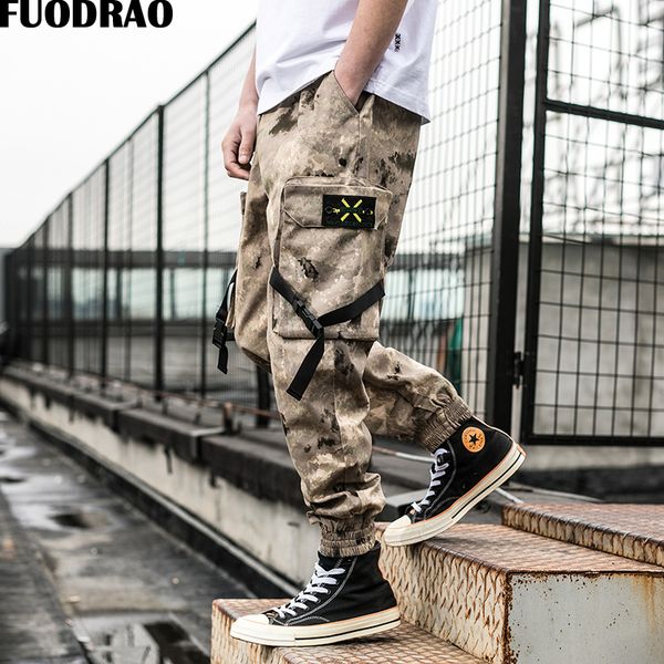 fuodrao camouflage cargo pants men hip hop ribbon joggers pants tracksuit harem japanes sweatpants male trousers k165, Black
fuodrao camouflage cargo pants men hip hop ribbon joggers pants tracksuit harem japanes sweatpants male trousers k165, Black