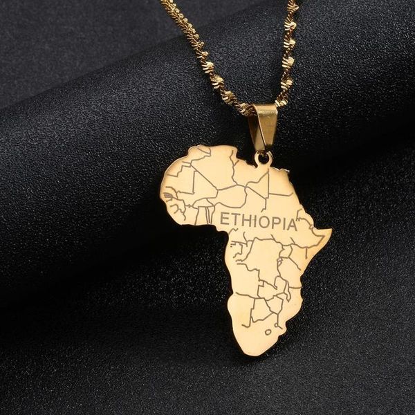 stainless steel fashion africa map with ethiopia pendant necklaces for women men african map jewelry, Silver
stainless steel fashion africa map with ethiopia pendant necklaces for women men african map jewelry, Silver