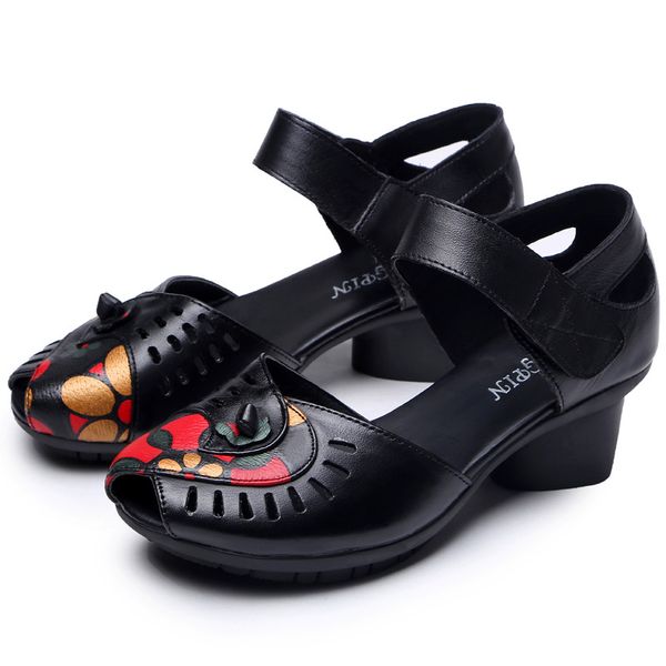 genuine leather handmade women sandals summer ladies girls comfortable ankle hollow fish mouth sandals female hole mother shoes, Black
genuine leather handmade women sandals summer ladies girls comfortable ankle hollow fish mouth sandals female hole mother shoes, Black