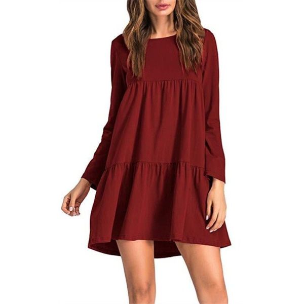 women o-neck long sleeve loose dress spring summer casual thin solid black mini dresses size -2xl, Black;gray
women o-neck long sleeve loose dress spring summer casual thin solid black mini dresses size -2xl, Black;gray