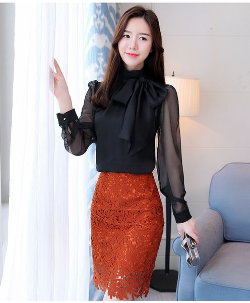 septhydrogen brand summer fashion tunic women blouse shirts long sleeve tie bow chiffon turtleneck formal women white black shirts
septhydrogen brand summer fashion tunic women blouse shirts long sleeve tie bow chiffon turtleneck formal women white black shirts