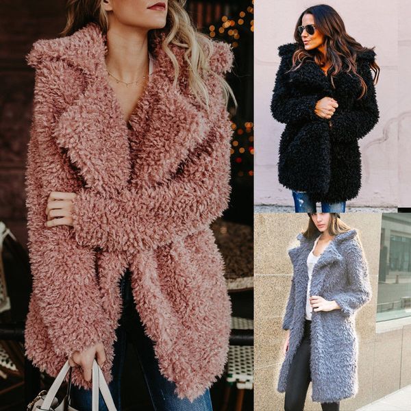 fashion women ladies thick warm teddy bear fleece long coat parkas women winter warm overcoat outwear, Black
fashion women ladies thick warm teddy bear fleece long coat parkas women winter warm overcoat outwear, Black