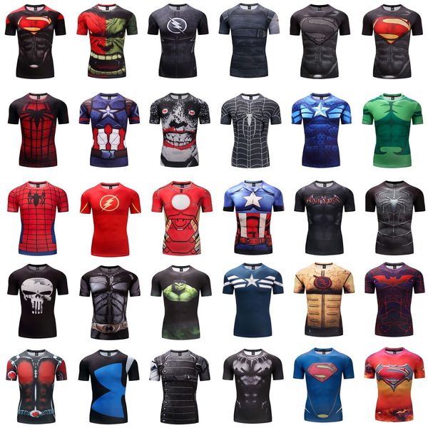 3d digital printing superman short-sleeved captain america sports tights quick-drying fitness stretch t-shirt time limited special counter, White;black
3d digital printing superman short-sleeved captain america sports tights quick-drying fitness stretch t-shirt time limited special counter, White;black