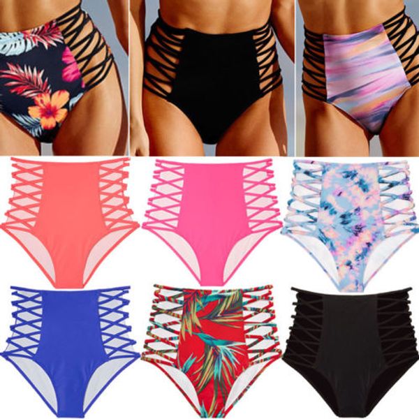 women high waist bandage swimwear bottoms floral bikini briefs beachwear panties two-piece separates
women high waist bandage swimwear bottoms floral bikini briefs beachwear panties two-piece separates