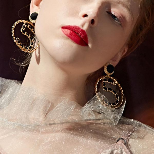 hyperbole women black&white ribbon weaves number 5 simulated pearl large circle hoop earrings fashion jewelry, Golden;silver
hyperbole women black&white ribbon weaves number 5 simulated pearl large circle hoop earrings fashion jewelry, Golden;silver