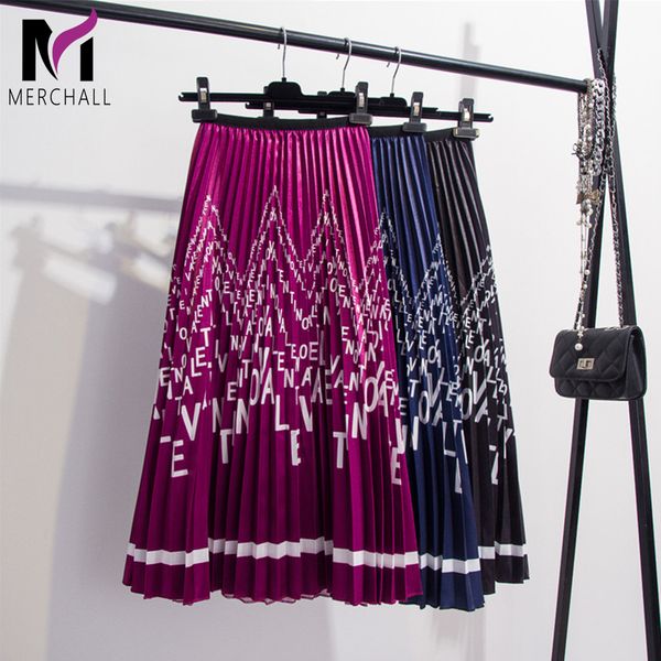 banulin 2019 women bohemian satin waves letters floral print elastic waist shinning organ pleated midi skirt beach holiday, Black
banulin 2019 women bohemian satin waves letters floral print elastic waist shinning organ pleated midi skirt beach holiday, Black