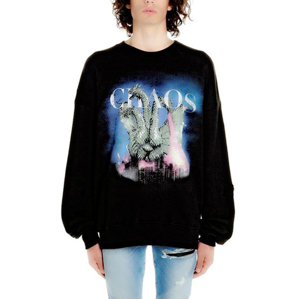 mens amiri 19ss мужская дизайнер хаос высокое качество печати с длинным рукавом толстовка пуловер arp отверстие высокой уличной моды черный, Black
mens amiri 19ss мужская дизайнер хаос высокое качество печати с длинным рукавом толстовка пуловер arp отверстие высокой уличной моды черный, Black