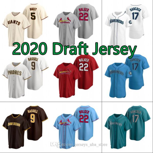 2020 draft baseball jersey 9 robert hassell 5 patrick bailey 17 emerson hancock 22 walker mens womens youth stitched jerseys s-xxxl 04, Blue;black
2020 draft baseball jersey 9 robert hassell 5 patrick bailey 17 emerson hancock 22 walker mens womens youth stitched jerseys s-xxxl 04, Blue;black