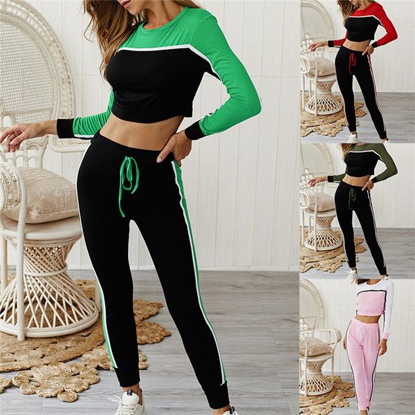 women 2pcs sport suits summer tracksuits short slim fit stitching contrast color leisure sports suit, Gray
women 2pcs sport suits summer tracksuits short slim fit stitching contrast color leisure sports suit, Gray