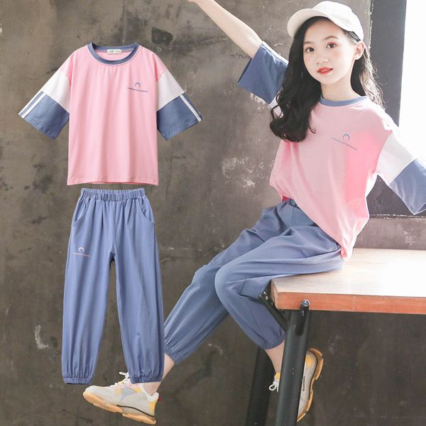 2020 summer girls clothing sets girls short sleeve t-shirt+casual pants teen girl clothes 8 10 12 14 years back to school outfit, White
2020 summer girls clothing sets girls short sleeve t-shirt+casual pants teen girl clothes 8 10 12 14 years back to school outfit, White