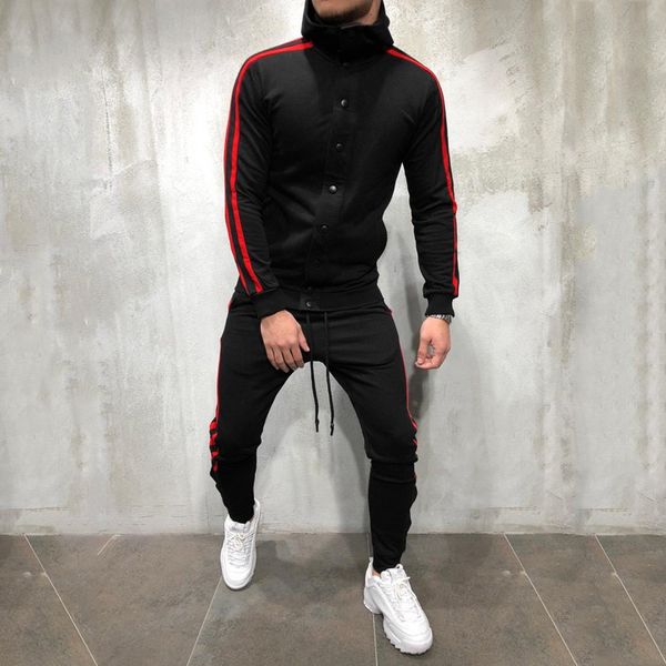 lncdis men's autumn winter solid button sweatshirt full pants sets sport suit black white red yellow polyestertracksuit a5, Gray
lncdis men's autumn winter solid button sweatshirt full pants sets sport suit black white red yellow polyestertracksuit a5, Gray