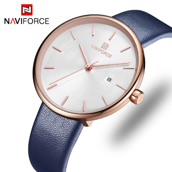 reloj mujer 2019 naviforce women watches leather fashion dress quartz watch women blue lady waterproof wristwatch, Slivery;brown
reloj mujer 2019 naviforce women watches leather fashion dress quartz watch women blue lady waterproof wristwatch, Slivery;brown