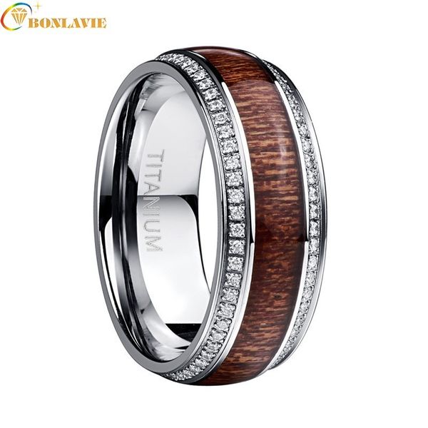 vintage men's stainless steel ring white crystal acacia wood titanium steel wedding ring for men male valentine's day present, Silver
vintage men's stainless steel ring white crystal acacia wood titanium steel wedding ring for men male valentine's day present, Silver