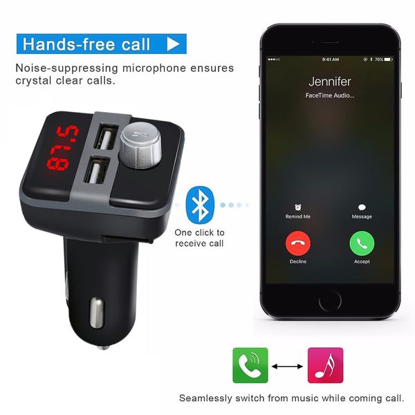 fm transmitter aux modulator bluetooth handscar kit car audio mp3 player adapter 3.1a quick charge dual usb charger
fm transmitter aux modulator bluetooth handscar kit car audio mp3 player adapter 3.1a quick charge dual usb charger