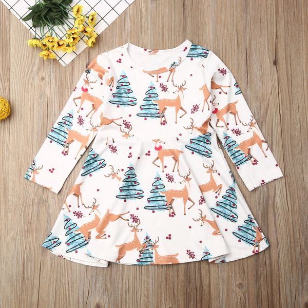 christmas toddler kid baby girl festival xmas deer party dress casual clothes, Red;yellow
christmas toddler kid baby girl festival xmas deer party dress casual clothes, Red;yellow