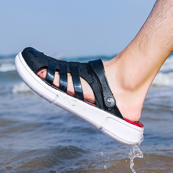summer casual shoes slipper porous shoes men trendy anti-slip sandals sandals thick bottomed large size korean-style men's, Black
summer casual shoes slipper porous shoes men trendy anti-slip sandals sandals thick bottomed large size korean-style men's, Black