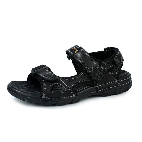 brand genuine leather men sandals summer casual men footwear shoes flat breathable leather sandals, Black
brand genuine leather men sandals summer casual men footwear shoes flat breathable leather sandals, Black