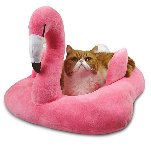 adorable flamingo shaped 2 color pet cat bed house lovely kittens bed for small dog pets
adorable flamingo shaped 2 color pet cat bed house lovely kittens bed for small dog pets