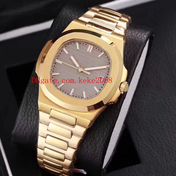 6 style luxury wristwatches 40mm nautilus 5711/1r-001 18k yellow gold luminescent asia mechanical automatic mens watch watches, Slivery;brown
6 style luxury wristwatches 40mm nautilus 5711/1r-001 18k yellow gold luminescent asia mechanical automatic mens watch watches, Slivery;brown