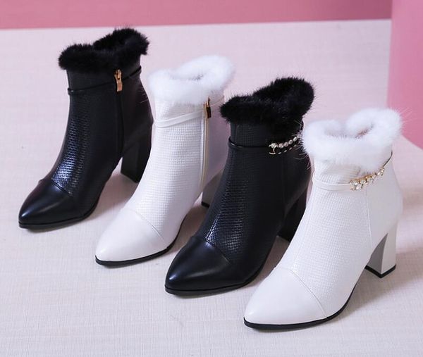 new pu wram classic high-heeled elegant fashion shose cancise pumps winter soft and comfortable wedges women boots shoes, Black
new pu wram classic high-heeled elegant fashion shose cancise pumps winter soft and comfortable wedges women boots shoes, Black