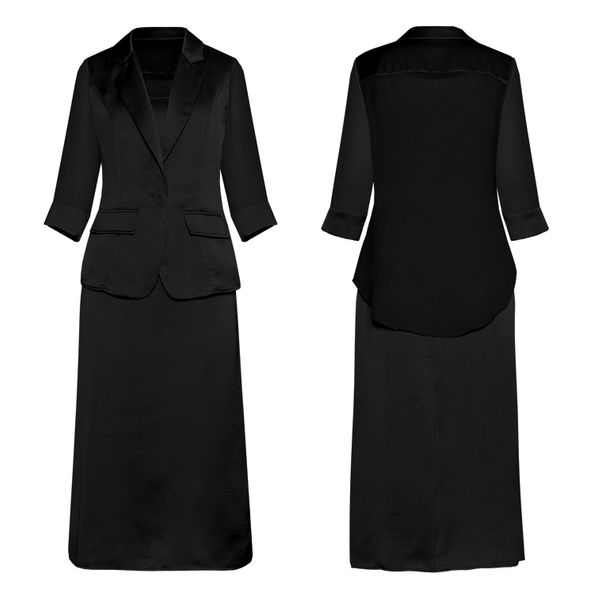 dress suits women two piece sets blazer suit jacket elegant ladies office wear runway designer work formal clothing, White;black
dress suits women two piece sets blazer suit jacket elegant ladies office wear runway designer work formal clothing, White;black