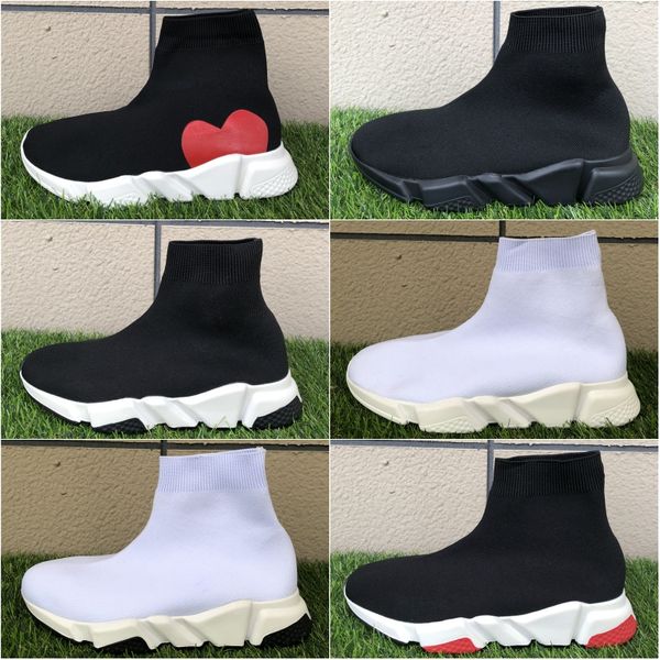 

designer speed trainer sock shoes men women triple black white red glitter volt mens trainers runners casual sports sneakers