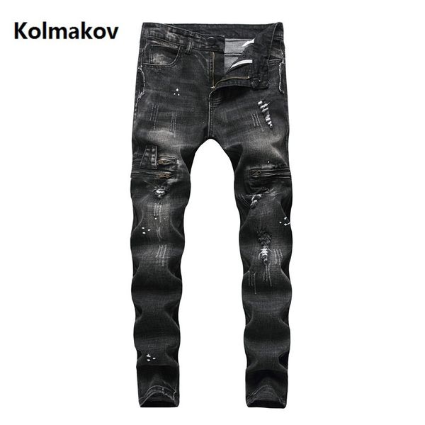 2019 new casual slim fit elastic jeans men ,men's straight classic black jeans , wrinkle men size 28-42, Blue
2019 new casual slim fit elastic jeans men ,men's straight classic black jeans , wrinkle men size 28-42, Blue