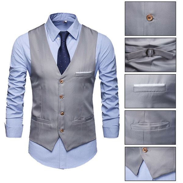 men formal business dress vest wedding double breasted classic waist coat m-2xl new fashion, Black;white
men formal business dress vest wedding double breasted classic waist coat m-2xl new fashion, Black;white