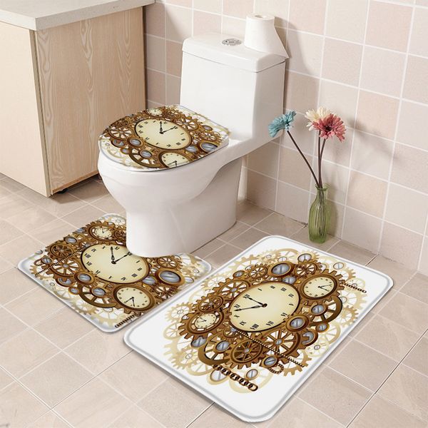 clock gear steampunk metal bath set toilet cover mat pedestal rug non-slip bathroom rug set
clock gear steampunk metal bath set toilet cover mat pedestal rug non-slip bathroom rug set