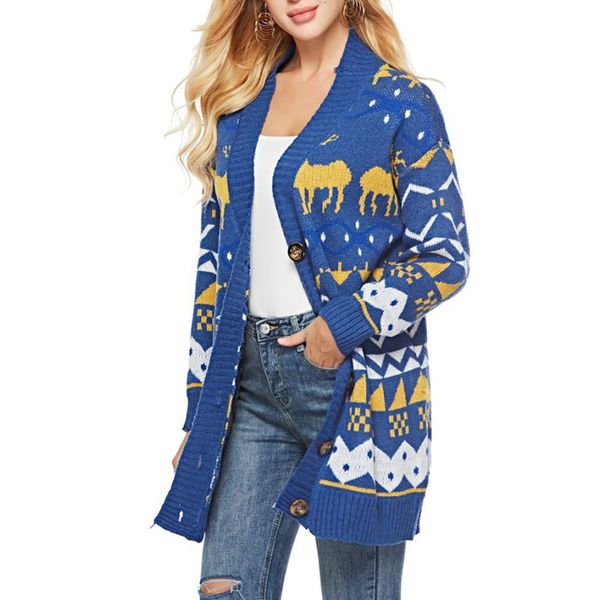 women knitted printing v neck long sleeve button loose sweater pullover coat sueter cardigan abrigo, Black;brown
women knitted printing v neck long sleeve button loose sweater pullover coat sueter cardigan abrigo, Black;brown