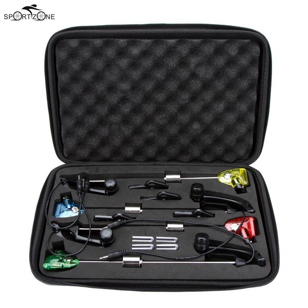 4pcs led carp fishing bite alarm set outdoor fishing swinger fish sinker in storage box illuminated swinger tackle pesca
4pcs led carp fishing bite alarm set outdoor fishing swinger fish sinker in storage box illuminated swinger tackle pesca
