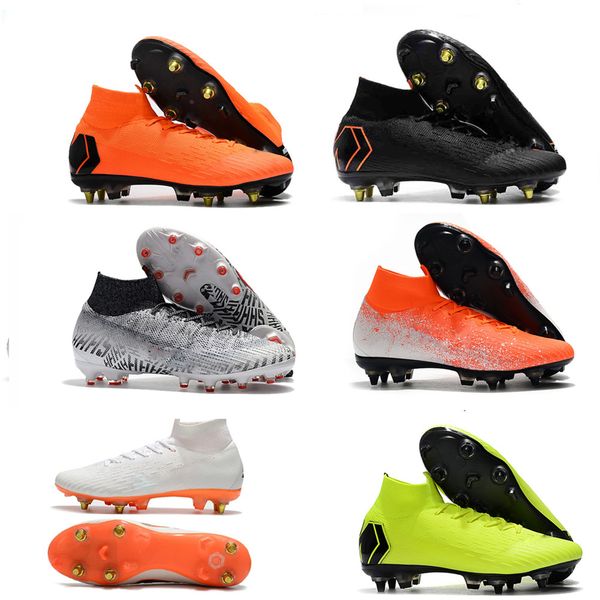 mens mercurial superfly vi 360 elite fg kj 6 xii 12 cr7 high soccer shoes 20th football boots cleats size 39-45elite 
mens mercurial superfly vi 360 elite fg kj 6 xii 12 cr7 high soccer shoes 20th football boots cleats size 39-45elite