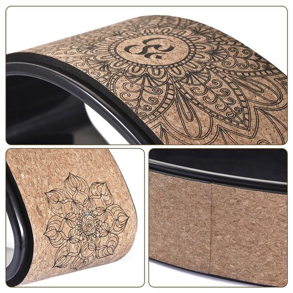 yoga wheel bent back stretch natural cork solid fitness wheel pilates ring sturdy wheel yoga training
yoga wheel bent back stretch natural cork solid fitness wheel pilates ring sturdy wheel yoga training
