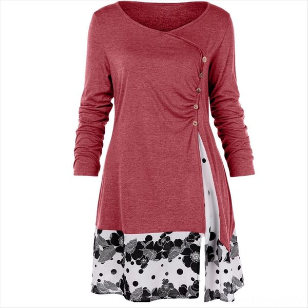 large size women's round collar printing stitching irregular long t-shirt large size women's round collar printing stitching irreg, White
large size women's round collar printing stitching irregular long t-shirt large size women's round collar printing stitching irreg, White
