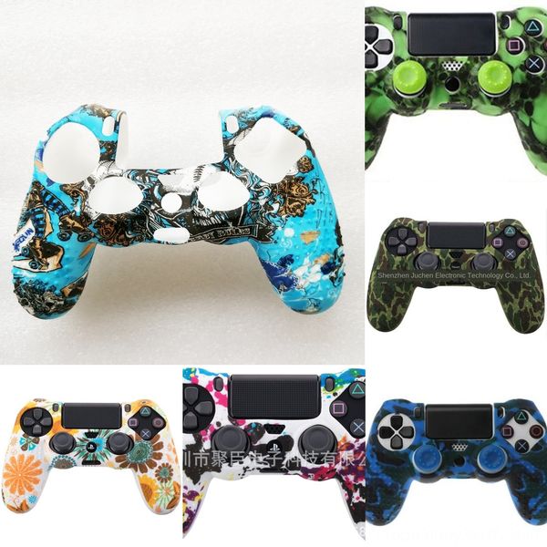 hgxho for ps4 dualshock 4 sony slim pro controller silicone camo case protective skin + thumb stick play for caps station 4
hgxho for ps4 dualshock 4 sony slim pro controller silicone camo case protective skin + thumb stick play for caps station 4