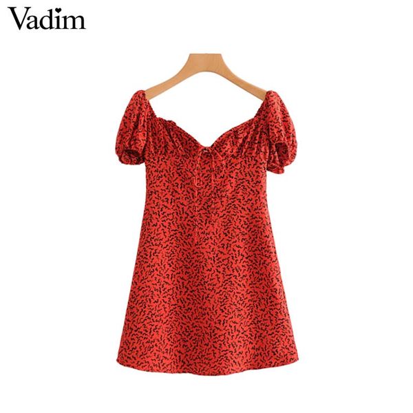 Vadim red off shoulder leopard mini dress V neck bow tie short sleeve vintage animal pattern casual chic dresses vestidos QA674
Vadim red off shoulder leopard mini dress V neck bow tie short sleeve vintage animal pattern casual chic dresses vestidos QA674