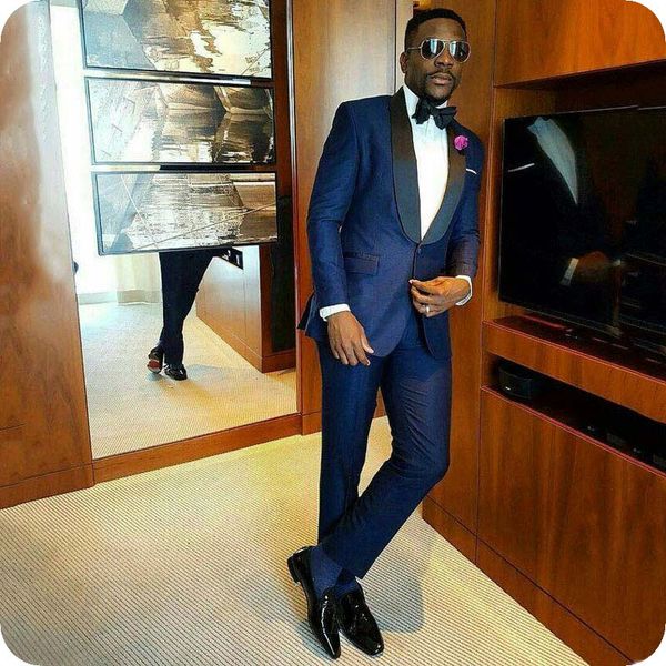 custom made navy blue shawl lapel men suits tuxedos formal wedding suits costumes pour hommes blazer groom wear prom mens suits jacket+pants, Black;gray
custom made navy blue shawl lapel men suits tuxedos formal wedding suits costumes pour hommes blazer groom wear prom mens suits jacket+pants, Black;gray